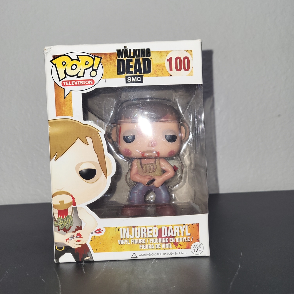 Funko Pop! Injured Daryl Figure - Brown and Black